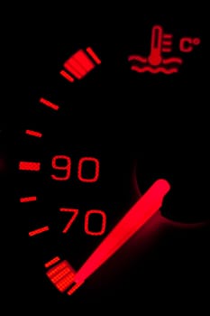 Car neon dashboard gauges