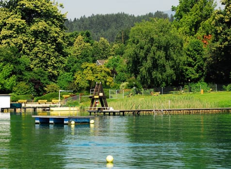 Swimming pool at Lake Wörthersee