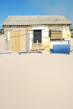 Old and abandoned fisherman house