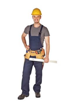 smiling manual worker