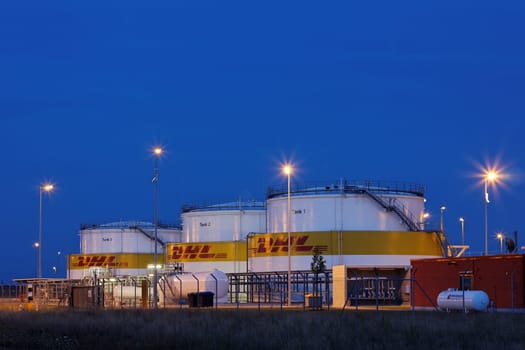 DHL tank farm at Leipzig Halle Airport