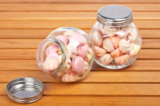 Pink marshmallows