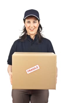 Delivering a package fragile