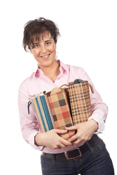 Woman holding shopping bags