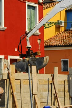 Construction site in Burano
