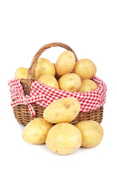 Potatoes in the basket