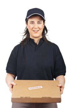 Delivering a package fragile