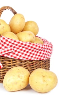 Potatoes in the basket