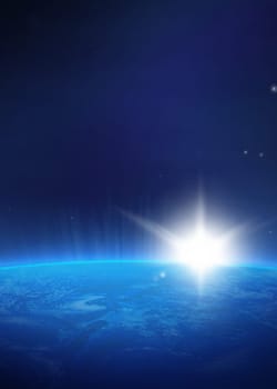 Sunset from space