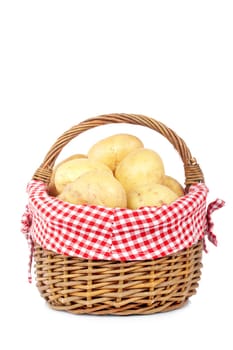 Potatoes in the basket