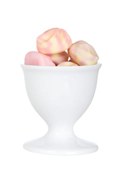 Marshmallows in the bowl