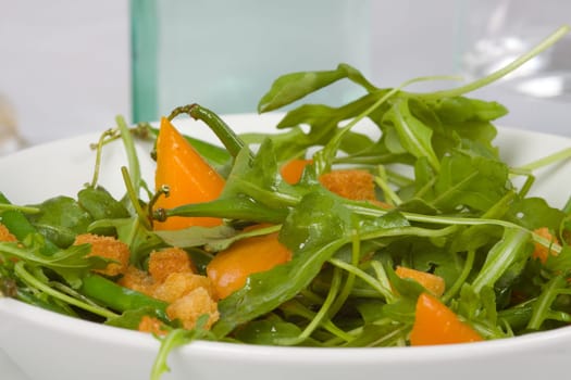 Croutons and carrots