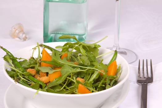 Carrots and arugula