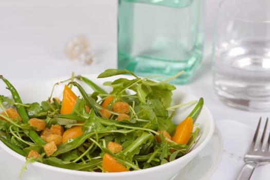 Carrots and croutons