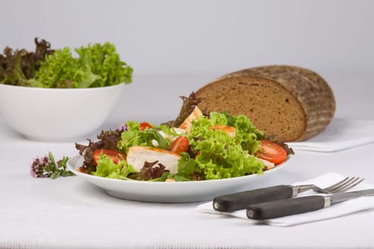 Salad with chicken