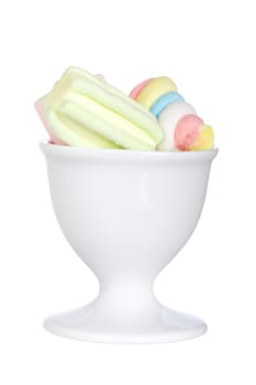 Marshmallows in the bowl