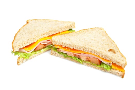 Healthy ham sandwich
