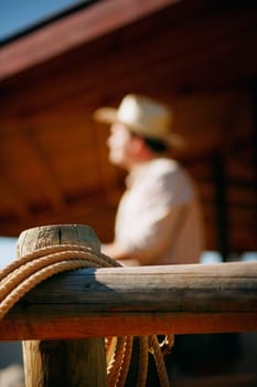 Rope on fence