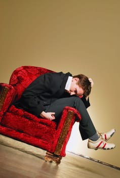Man sitting on a chair