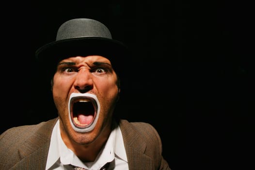 An angry man