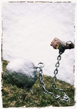 A ball and chain