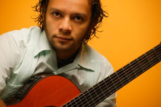 Man with his guitar
