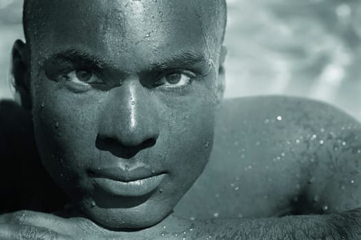 A rest from swimming