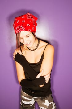 Trendy teenage girl