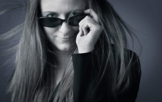 Portrait of Woman with sunglasses
