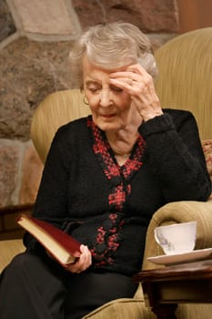 Senior woman in prayer