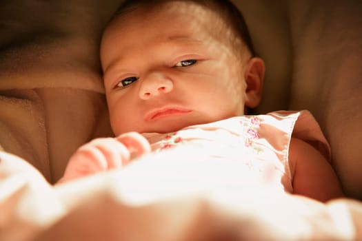 Baby lying down