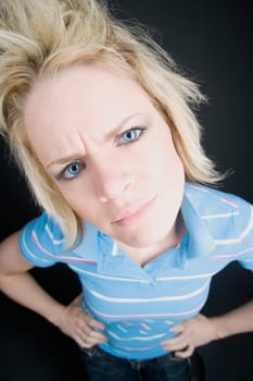 Unhappy young woman