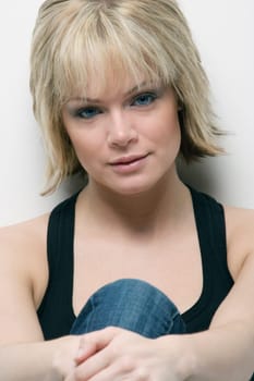 Woman with blonde hair