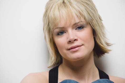 Portrait of a blonde woman