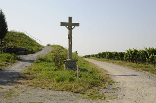 Cross between paths