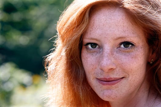 red-haired young woman