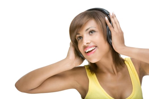 Young woman with headphones