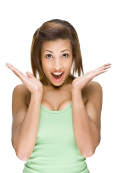 Happy young woman