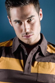 Man in Rugby Shirt