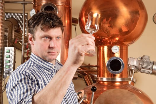 Distiller during inspection