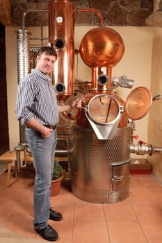 Distiller during inspection