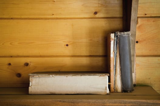 Worn antique books