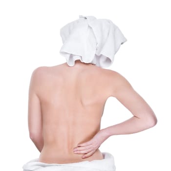 Woman with back pain