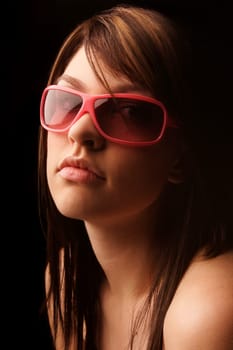 Young woman with sunglasses