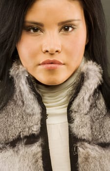 Closeup of a woman's face
