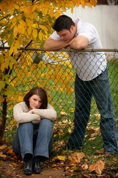Arguing couple