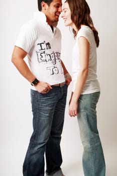 Couple laughing