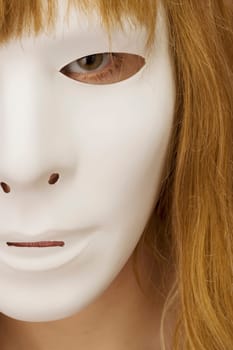 Woman wearing a mask