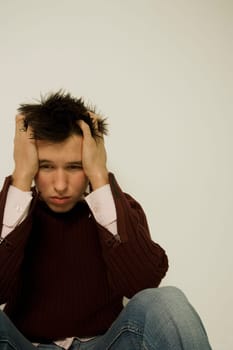 Unhappy man