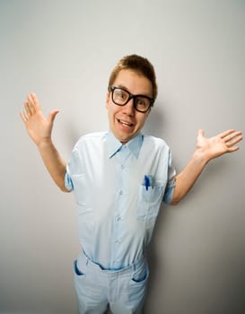 Man wearing glasses